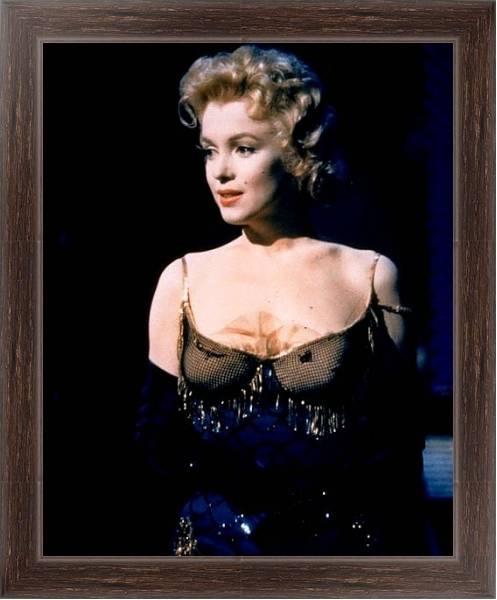 Постер Monroe, Marilyn 60 с типом исполнения На холсте в раме в багетной раме 221-02