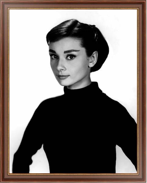 Постер Hepburn, Audrey 14 с типом исполнения На холсте в раме в багетной раме 35-M719P-83