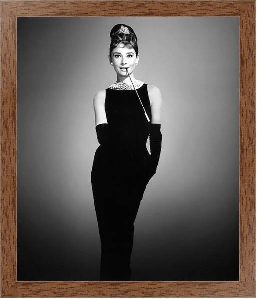 Постер Hepburn, Audrey 19 с типом исполнения На холсте в раме в багетной раме 1727.4310