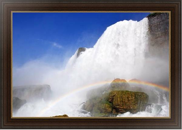 Постер Водопады Игуасу. Аргентина 2 с типом исполнения На холсте в раме в багетной раме 1.023.151