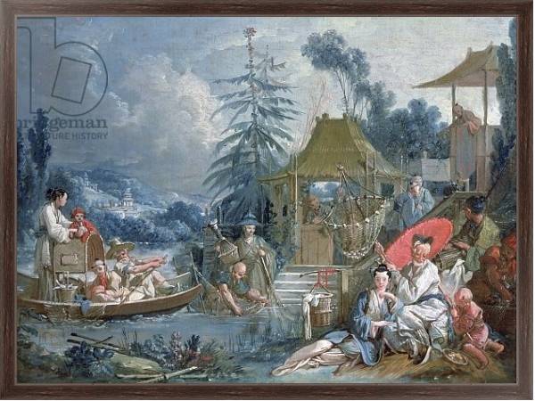 Постер The Chinese Fishermen, c.1742 с типом исполнения На холсте в раме в багетной раме 221-02