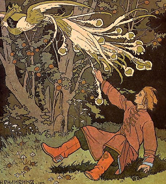 Постер Иван-царевич и Жар-птица с типом исполнения На холсте без рамы