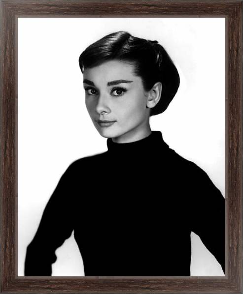 Постер Хепберн Одри 69 с типом исполнения На холсте в раме в багетной раме 221-02
