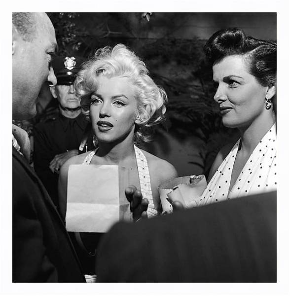 Постер Monroe, Marilyn 141 с типом исполнения На холсте в раме в багетной раме 221-03