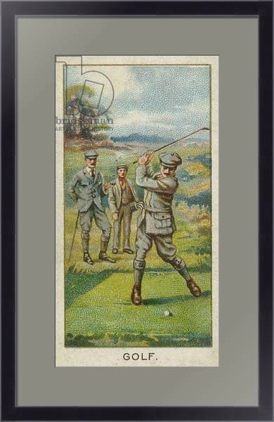 Постер Golf 2 с типом исполнения Под стеклом в багетной раме 221-01