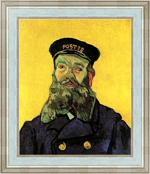 Постер Портрет почтальона Жозефа Рулена с типом исполнения На холсте в раме в багетной раме NA053.0.114