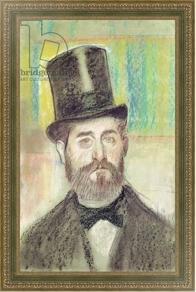 Постер Man in an Opera Hat с типом исполнения На холсте в раме в багетной раме 484.M48.640