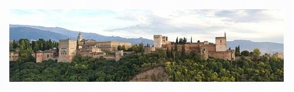 Постер Альгамбра. Гранада. Испания с типом исполнения На холсте в раме в багетной раме 221-03