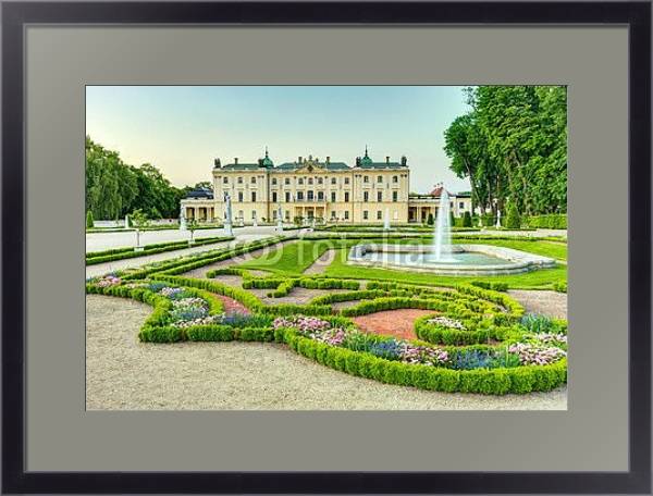 Постер Сад Дворца Браницких, Польша с типом исполнения Под стеклом в багетной раме 221-01