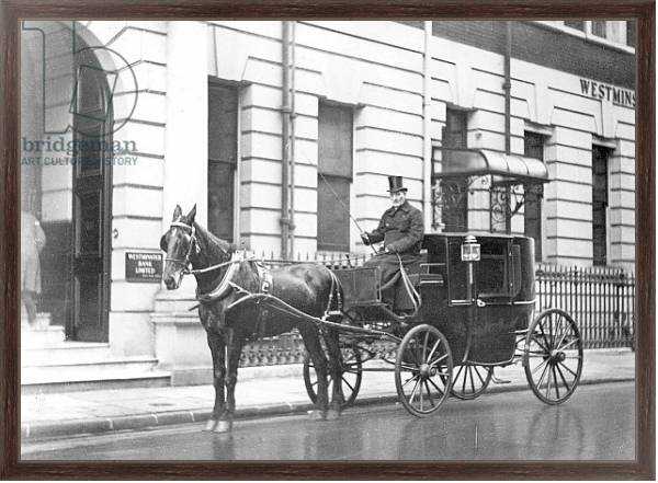 Постер Single-Horsed Carriage с типом исполнения На холсте в раме в багетной раме 221-02