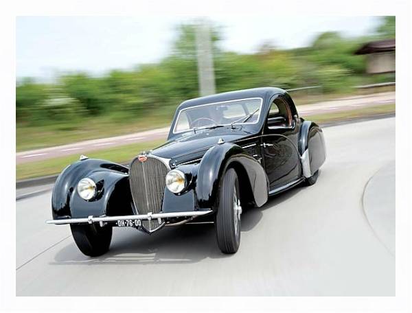 Постер Bugatti Type 57S Coupe by Gangloff of Colmar '1937 с типом исполнения На холсте в раме в багетной раме 221-03