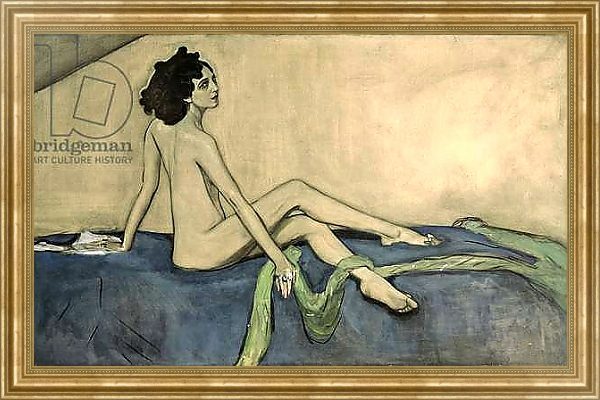 Постер Portrait of Ida Lvovna Rubinstein 1910 с типом исполнения На холсте в раме в багетной раме NA033.1.051