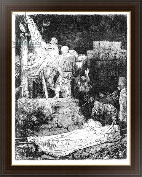 Постер The Descent from the Cross, 1654 с типом исполнения На холсте в раме в багетной раме 1.023.151