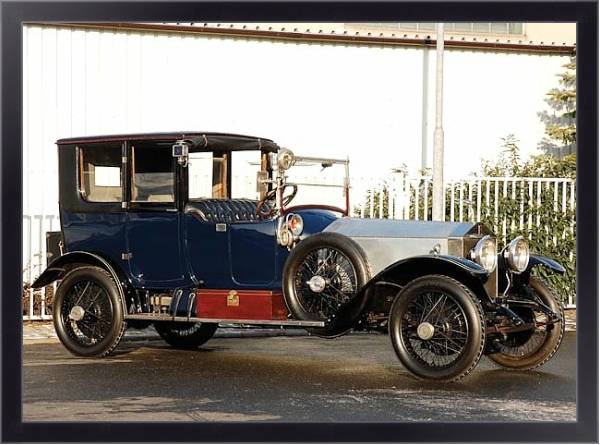 Постер Rolls-Royce Silver Ghost 40 50 Coupe de Ville by Mulbacher '1920 с типом исполнения На холсте в раме в багетной раме 221-01