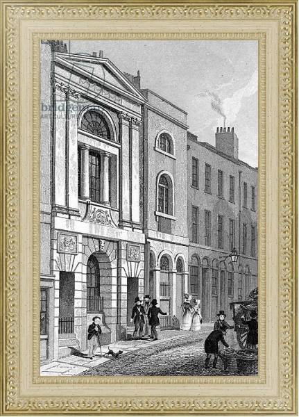 Постер Waterman's Hall, St. Mary's Hill с типом исполнения Акварель в раме в багетной раме 484.M48.725