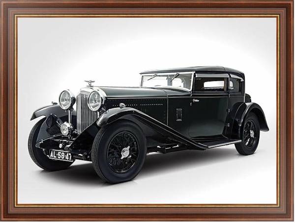 Постер Bentley 8 Litre Short Chassis Mayfair Fixed Head Coupe '1932 с типом исполнения На холсте в раме в багетной раме 35-M719P-83
