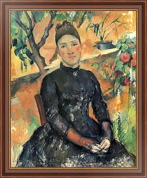 Постер Мадам Сезанн с типом исполнения На холсте в раме в багетной раме 35-M719P-83