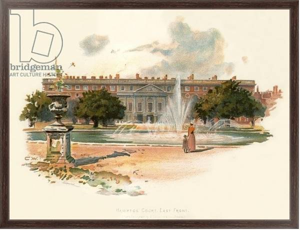 Постер Hampton court, east front с типом исполнения На холсте в раме в багетной раме 221-02