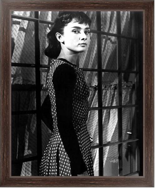 Постер Хепберн Одри 85 с типом исполнения На холсте в раме в багетной раме 221-02