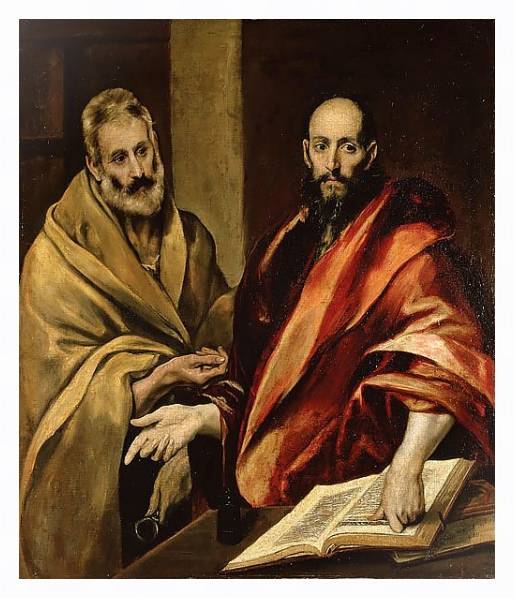 Постер Апостолы Петр и Павел с типом исполнения На холсте в раме в багетной раме 221-03
