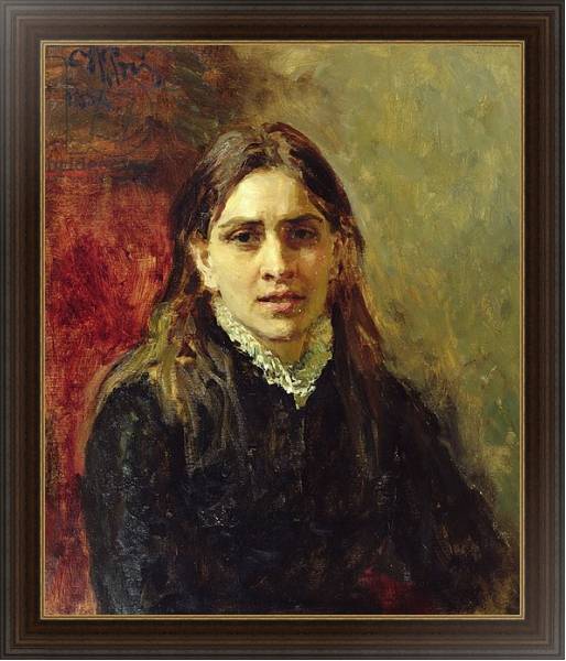 Постер Portrait of Pelageya Antipovna Strepetova 1882 с типом исполнения На холсте в раме в багетной раме 1.023.151