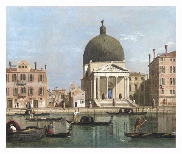 Постер Венеция - Сен-Симеоне Пикколо с типом исполнения На холсте в раме в багетной раме 221-03