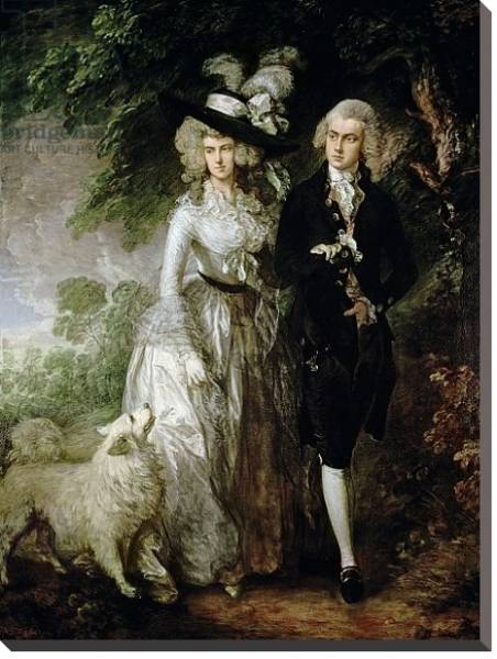 Постер Mr and Mrs William Hallett, c.1785 с типом исполнения На холсте без рамы