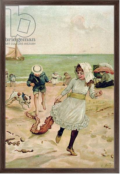 Постер Children and Seaweed from Sunbeams с типом исполнения На холсте в раме в багетной раме 221-02