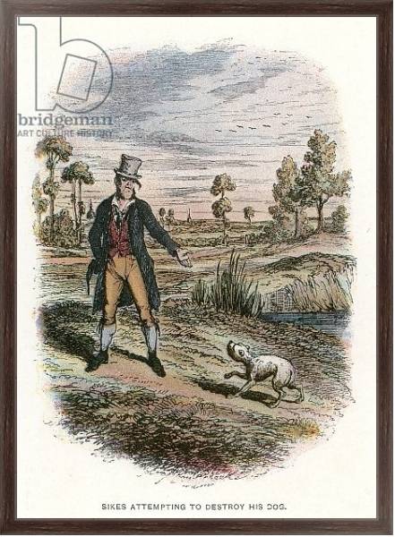 Постер Illustration for Oliver Twist с типом исполнения На холсте в раме в багетной раме 221-02