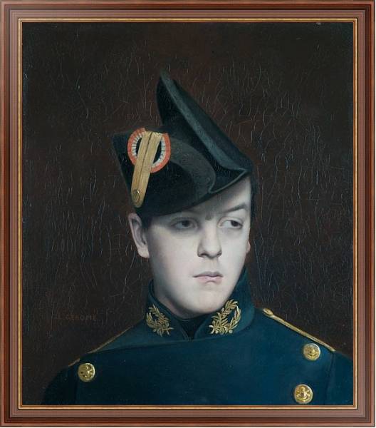Постер Портрет Армана Жерома с типом исполнения На холсте в раме в багетной раме 35-M719P-83