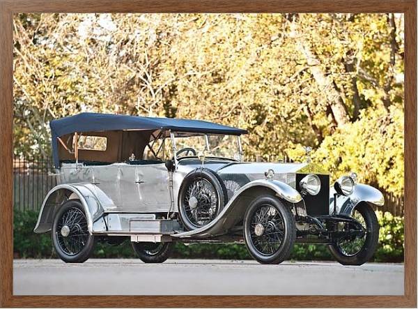 Постер Rolls-Royce Silver Ghost 40 50 Torpedo Phaeton '1921 с типом исполнения На холсте в раме в багетной раме 1727.4310