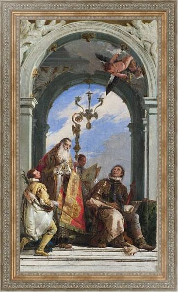 Постер Святые Максимус и Освальд с типом исполнения На холсте в раме в багетной раме 484.M48.310