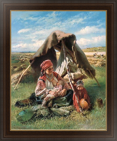 Постер Жница. 1871 с типом исполнения На холсте в раме в багетной раме 1.023.151