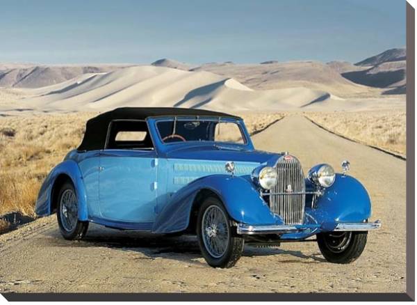 Постер Bugatti Type 57 Stelvio '1937 с типом исполнения На холсте без рамы