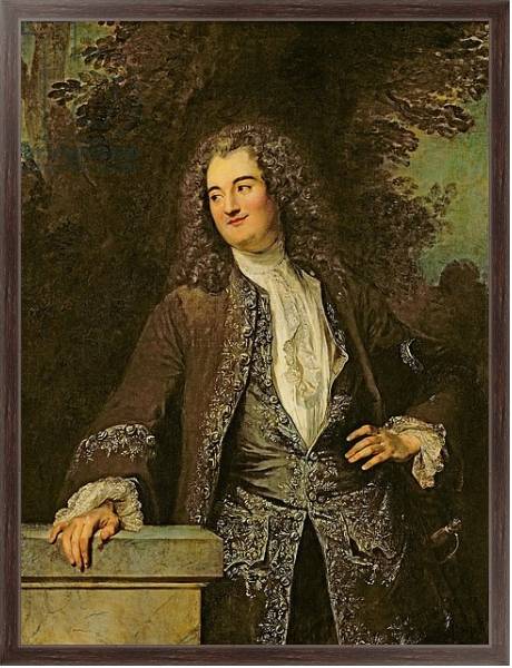 Постер Portrait of a Gentleman, or Portrait of Jean de Julienne с типом исполнения На холсте в раме в багетной раме 221-02