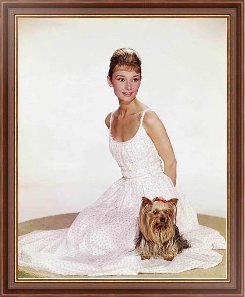 Постер Хепберн Одри 143 с типом исполнения На холсте в раме в багетной раме 35-M719P-83