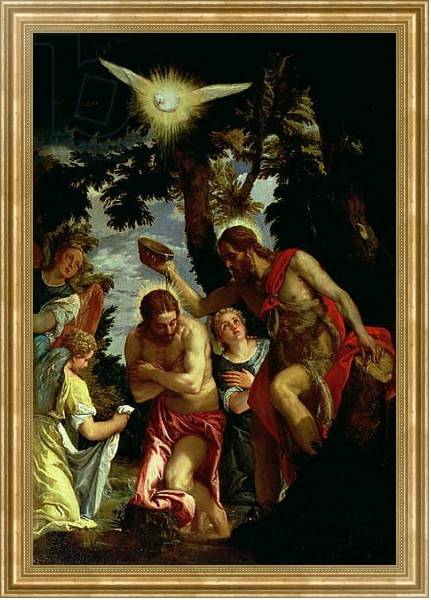 Постер The Baptism of Christ 3 с типом исполнения На холсте в раме в багетной раме NA033.1.051