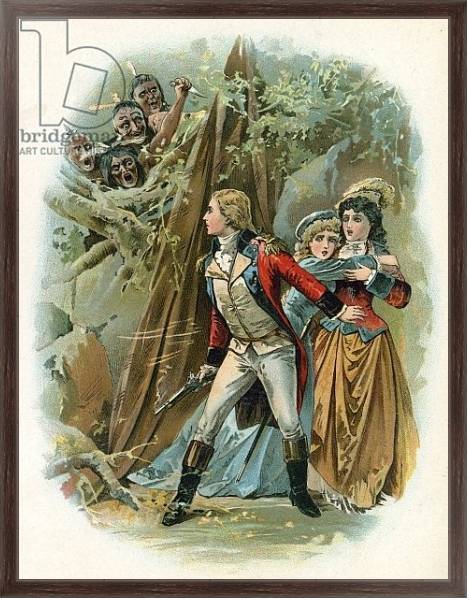 Постер Illustration for Last of the Mohicans 2 с типом исполнения На холсте в раме в багетной раме 221-02