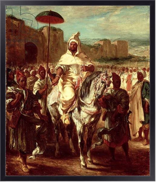 Постер Abd Ar-Rahman, Sultan of Morocco, 1845 с типом исполнения На холсте в раме в багетной раме 221-01