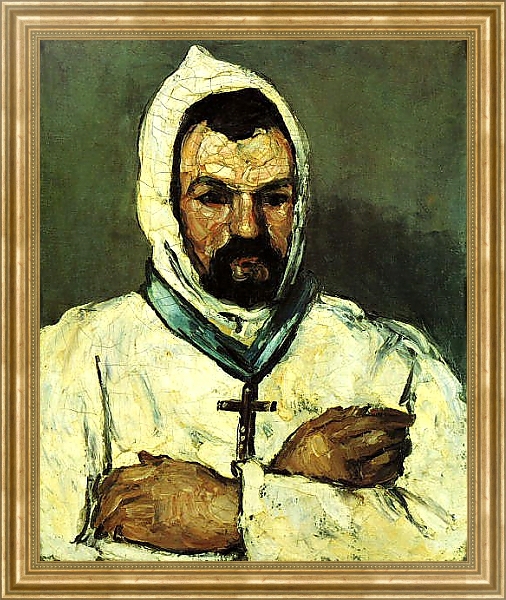 Постер Портрет дяди Доминика в монашеском облачении с типом исполнения На холсте в раме в багетной раме NA033.1.051