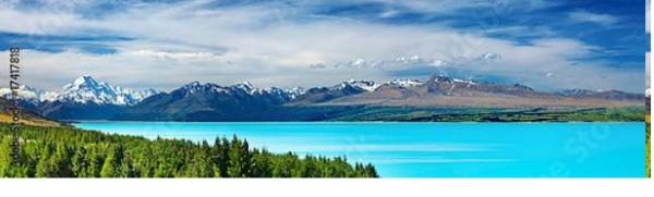 Постер Гора Кука, Новая Зеландия с типом исполнения На холсте без рамы