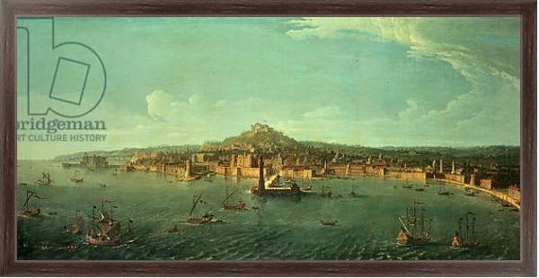 Постер A View of Naples, 17th century с типом исполнения На холсте в раме в багетной раме 221-02