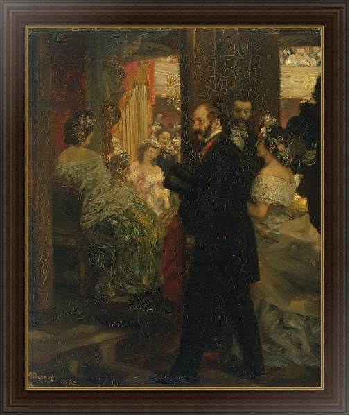 Постер In the Opera House, 1862 с типом исполнения На холсте в раме в багетной раме 1.023.151