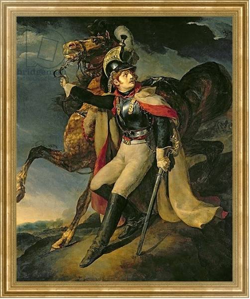 Постер The Wounded Cuirassier, 1814 с типом исполнения На холсте в раме в багетной раме NA033.1.051