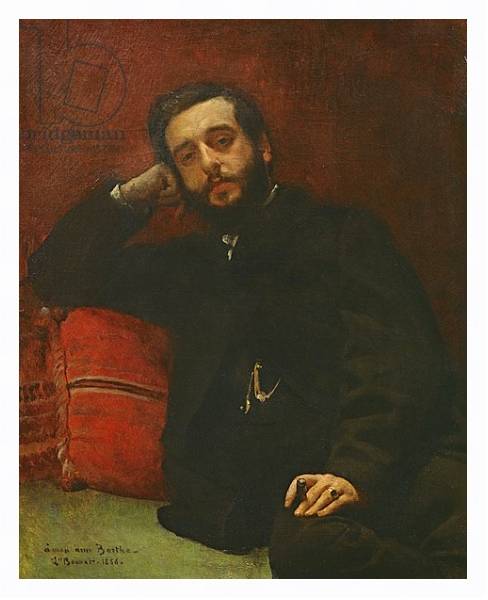Постер Portrait of Adrien Barthe, 1866 с типом исполнения На холсте в раме в багетной раме 221-03