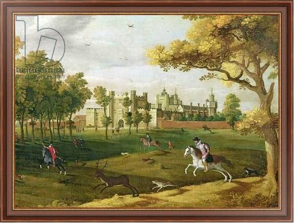 Постер Nonsuch Palace in the time of King James I, early 17th century с типом исполнения На холсте в раме в багетной раме 35-M719P-83