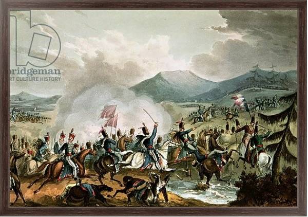 Постер Battle of Morales, 2nd June, 1813: engraved by Thomas Sutherland с типом исполнения На холсте в раме в багетной раме 221-02