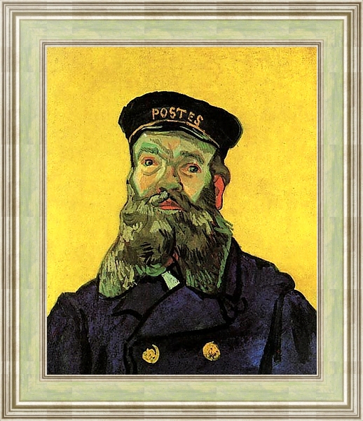 Постер Портрет почтальона Жозефа Рулена с типом исполнения На холсте в раме в багетной раме NA053.0.113