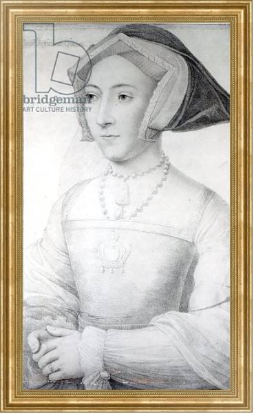 Постер Jane Seymour, c.1536 с типом исполнения На холсте в раме в багетной раме NA033.1.051