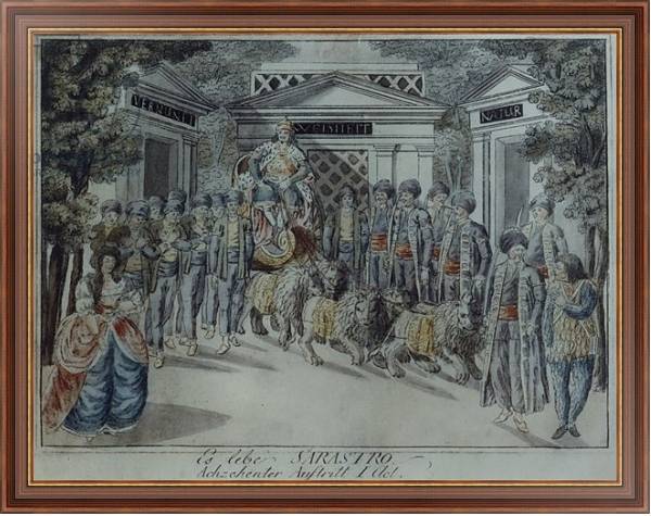 Постер Scene from 'The Magic Flute' by Wolfgang Amadeus Mozart 2 с типом исполнения На холсте в раме в багетной раме 35-M719P-83